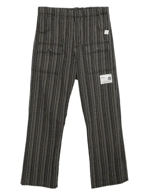 Maison MIHARA YASUHIRO pantalones rectos con parche del logo