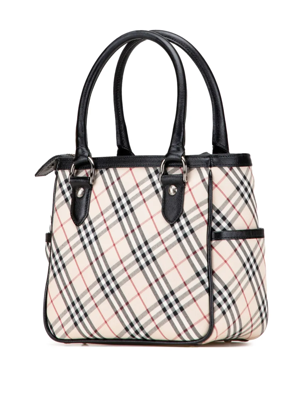 Pre-owned Burberry 2000-2017 Nova Check Canvas Handbag In Brown
