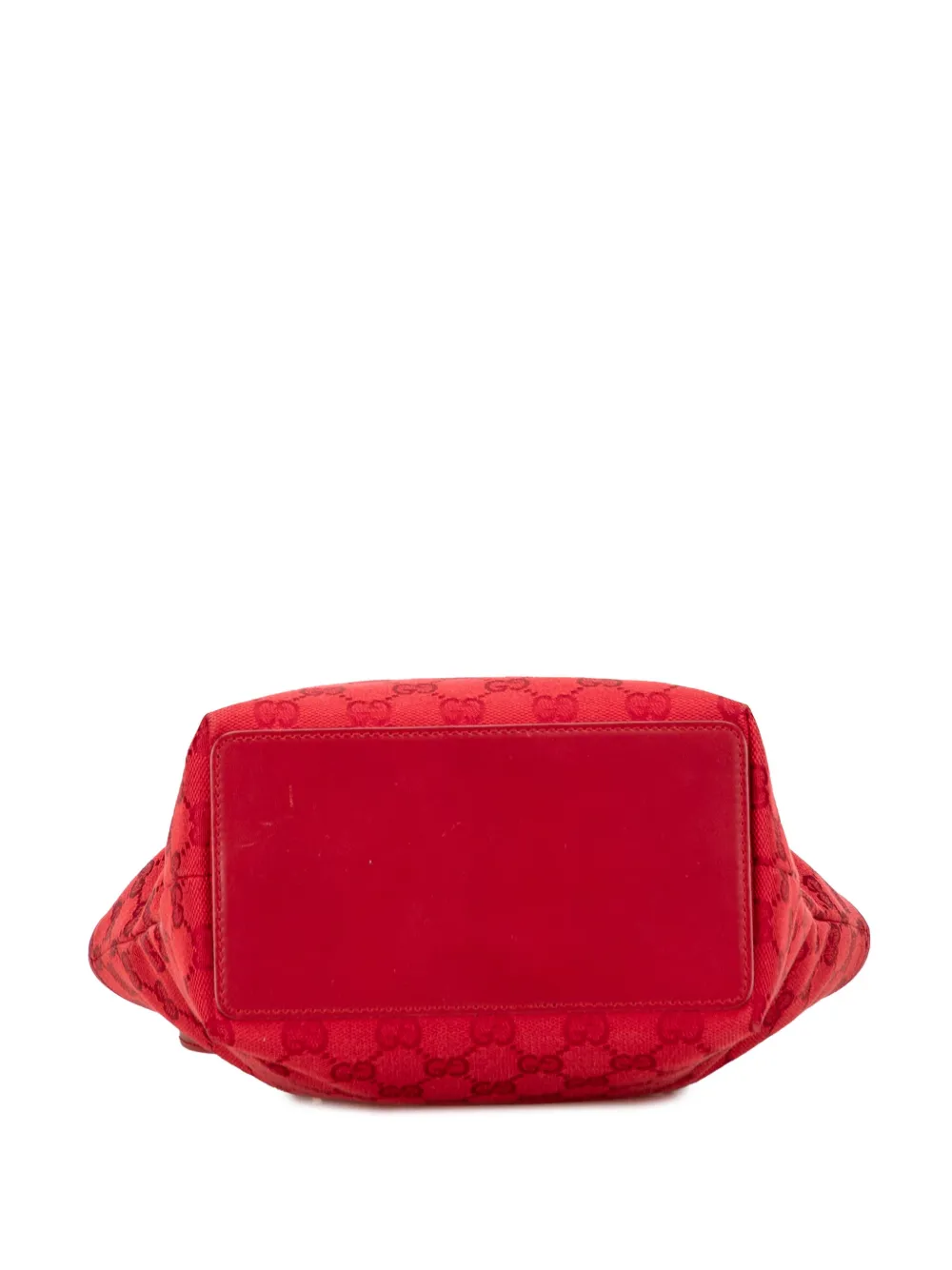 Pre-owned Gucci 2000-2015 Gg Canvas Tote Bag In Red