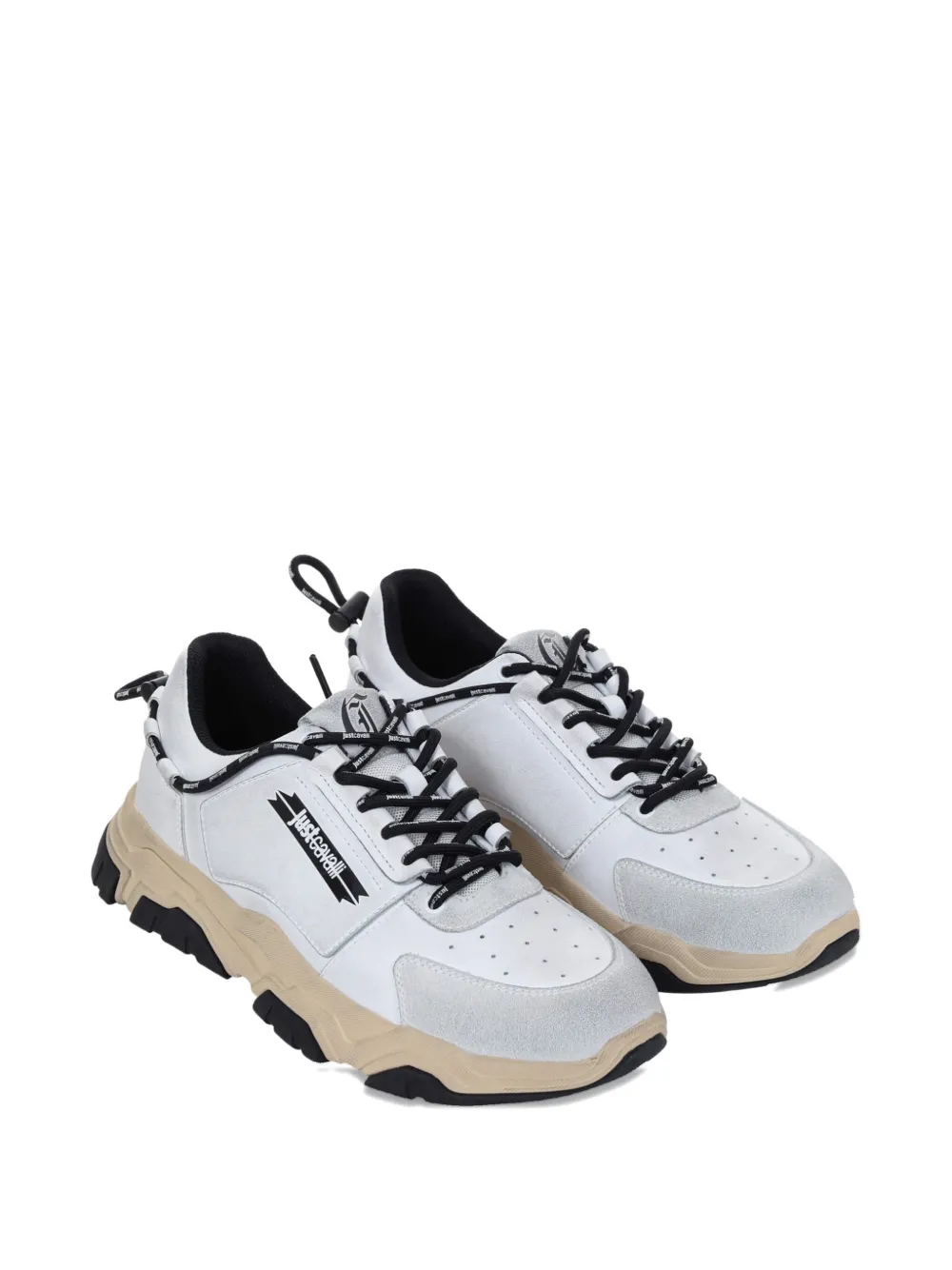 Just Cavalli Fondo Chunky Sneakers In Multi