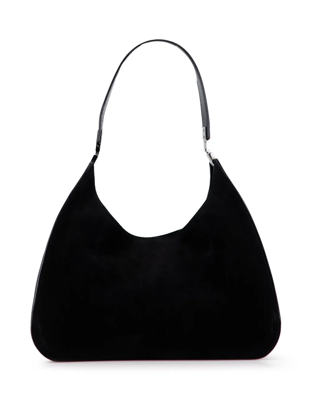 Pre-owned Gucci 2000-2015 Suede Shoulder Bag In Black