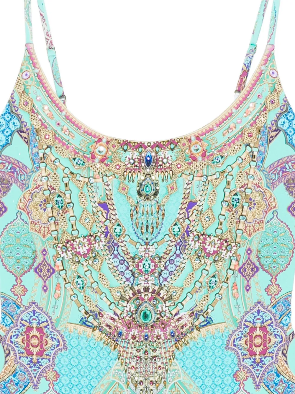 Camilla Badpak met paisley-print Groen