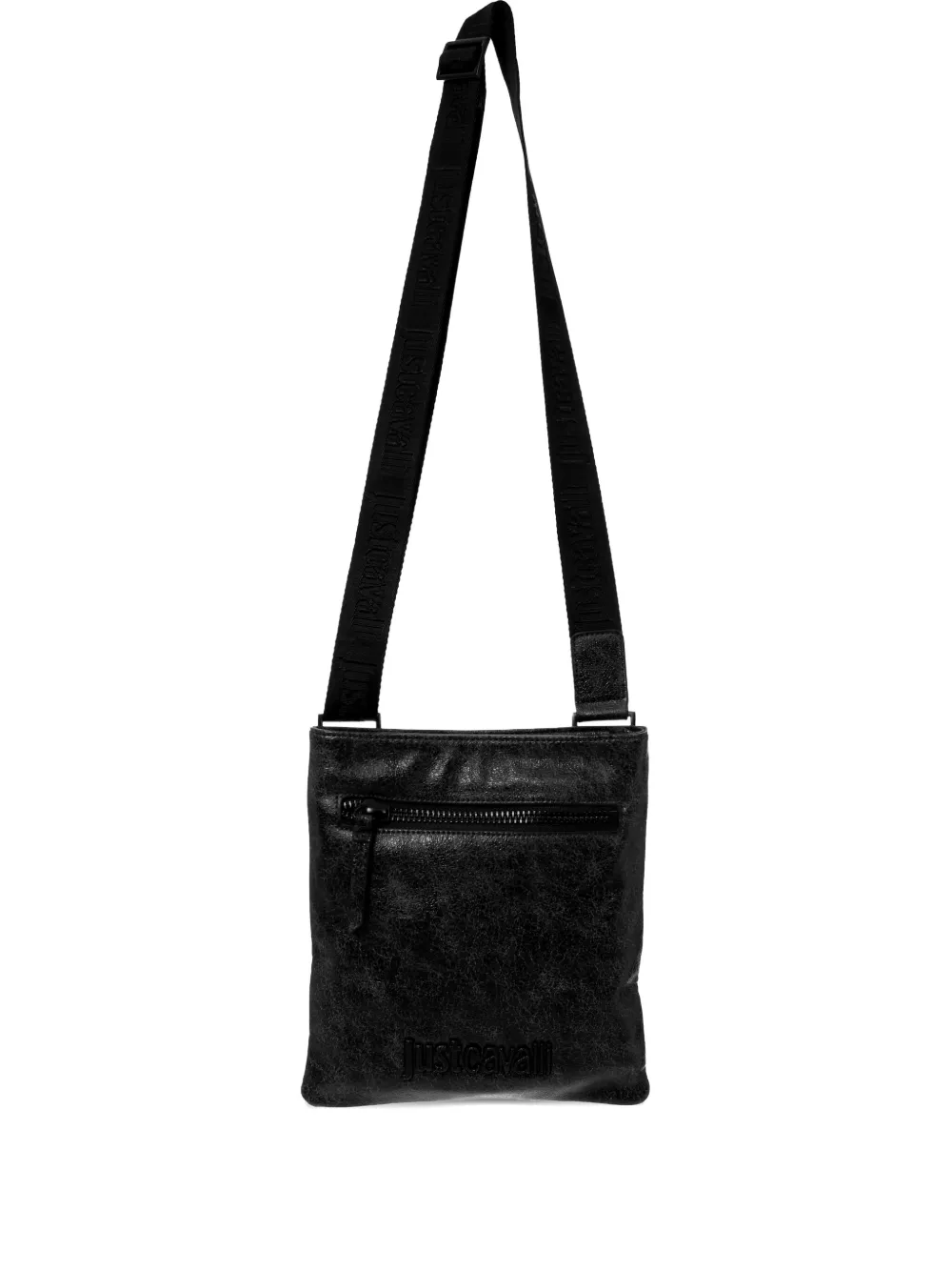 Just Cavalli logo-embossed messenger bag | Black | Image 1