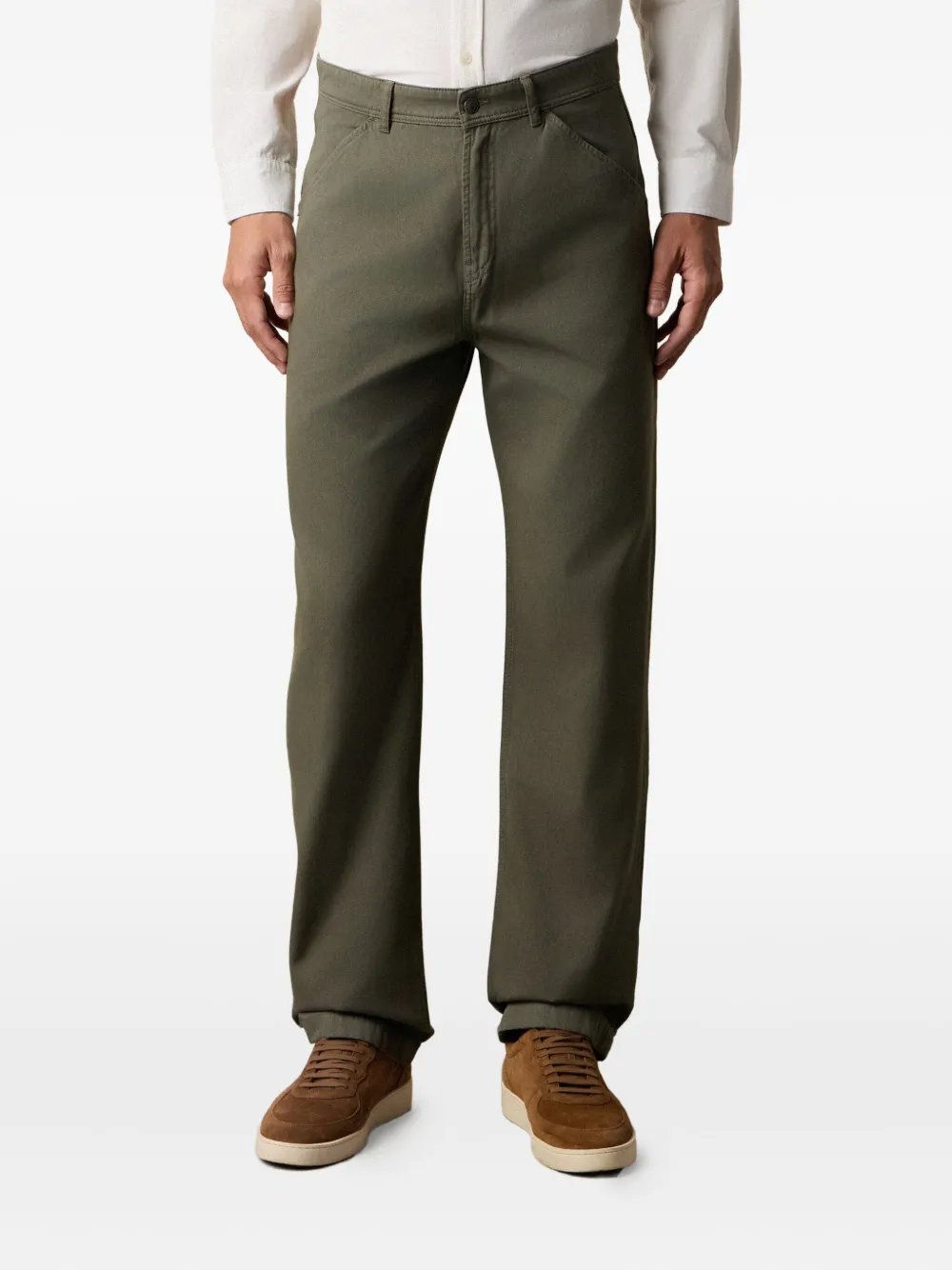 Brooks Brothers Broek met zakken aan de voorkant Groen