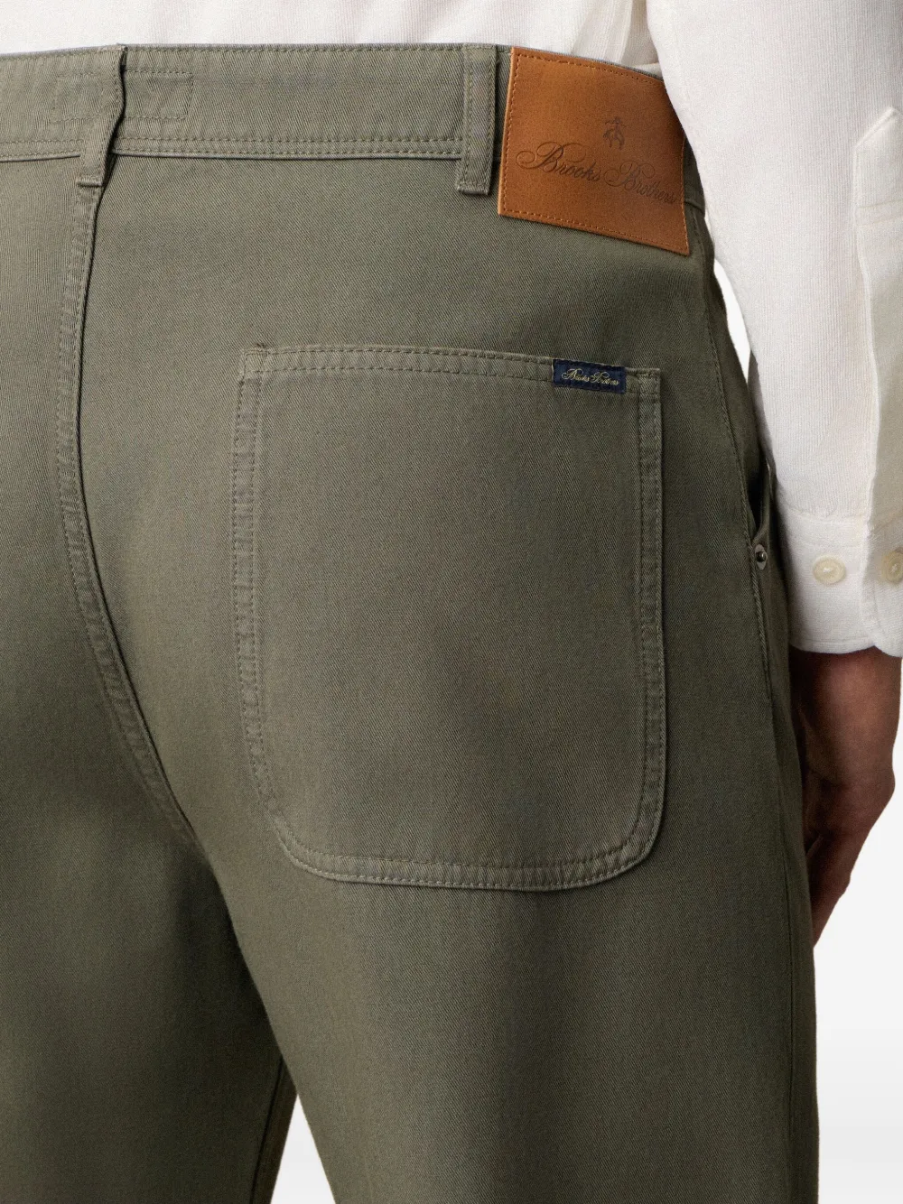 Brooks Brothers Broek met zakken aan de voorkant Groen