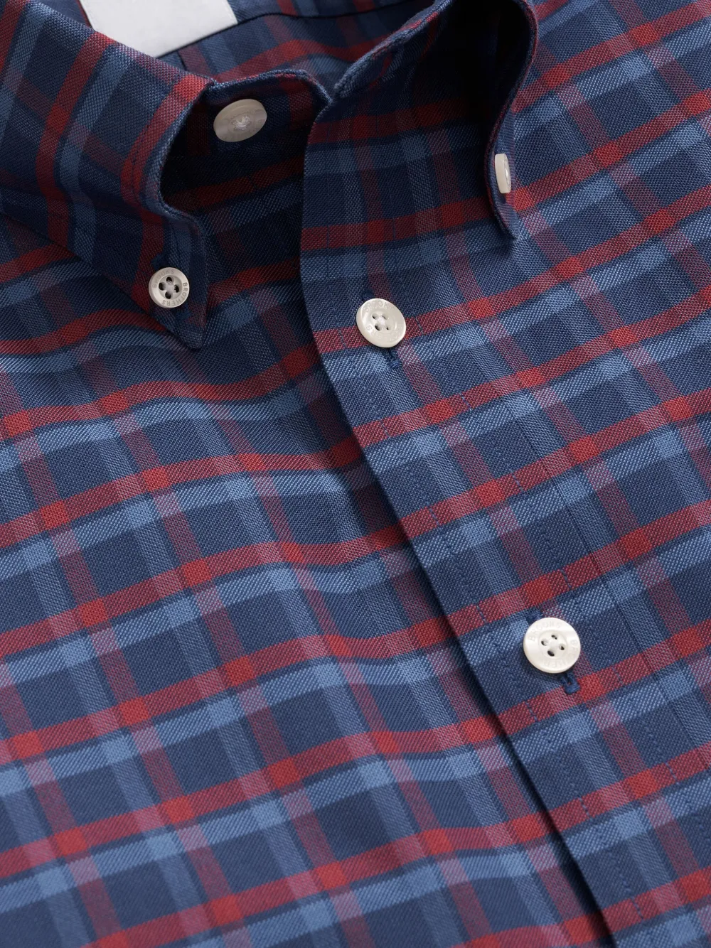 Brooks Brothers plaid button-down collar shirt - Blauw