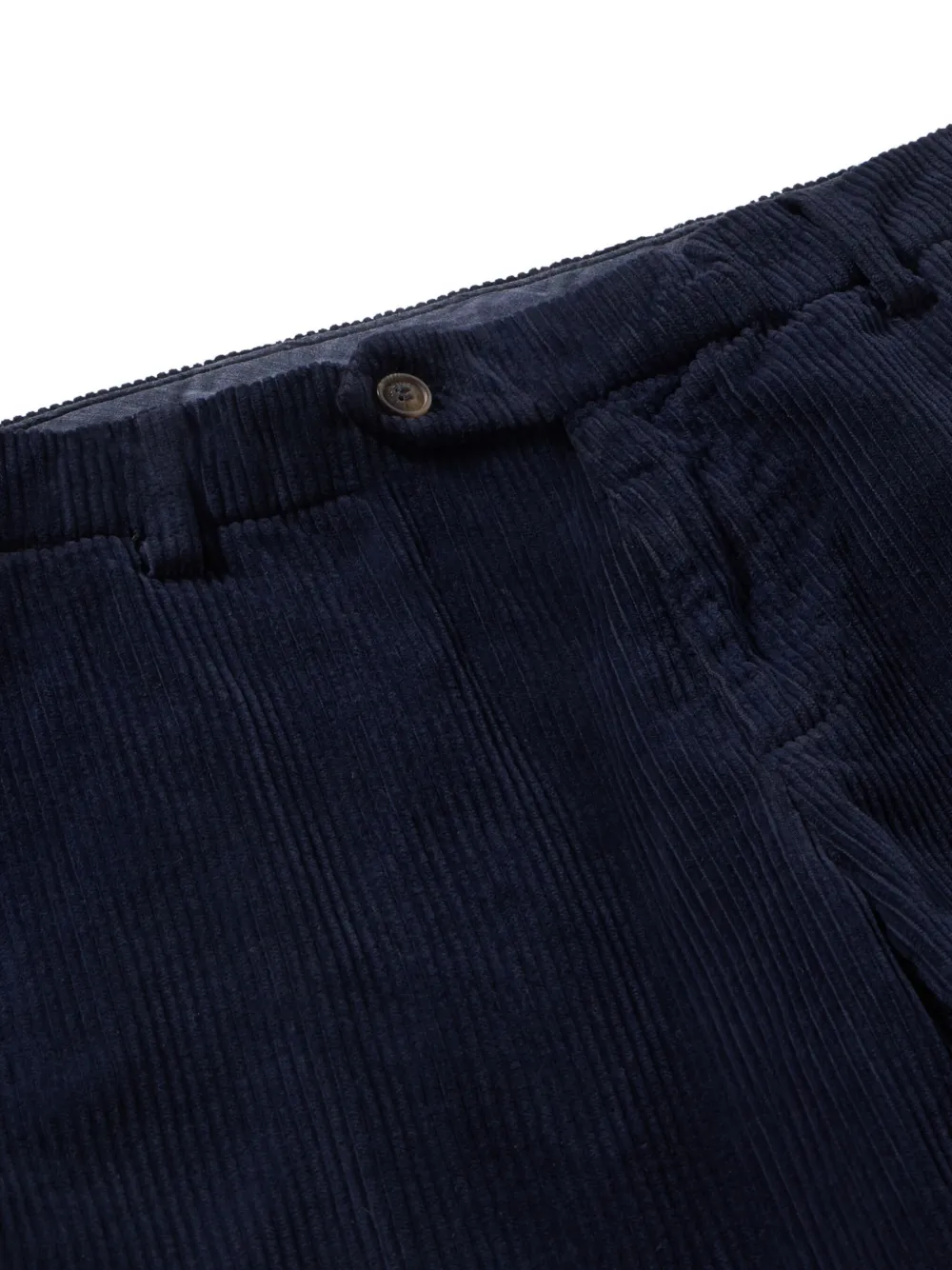 Brooks Brothers cotton corduroy chino trousers - Blauw