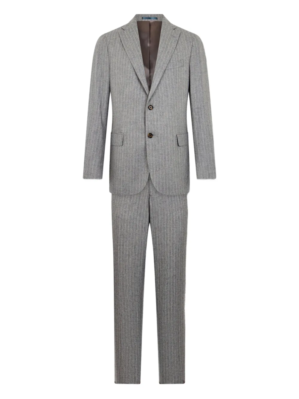 Brooks Brothers stripe-pattern wool suit | Grey | Image 1