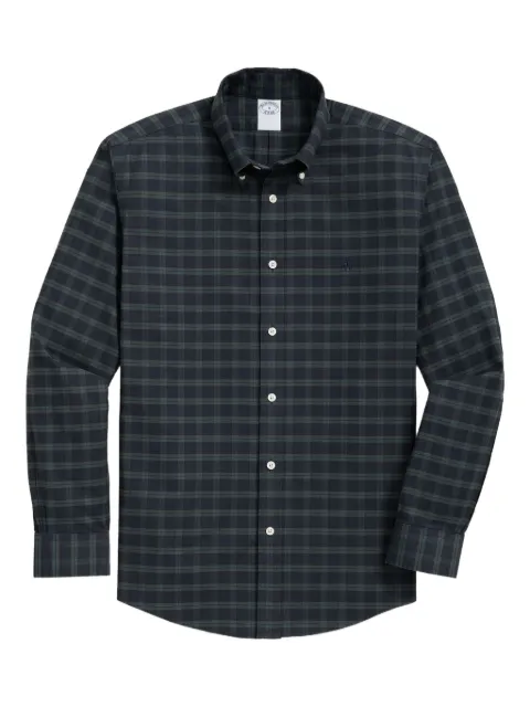Brooks Brothers plaid button-down collar shirt