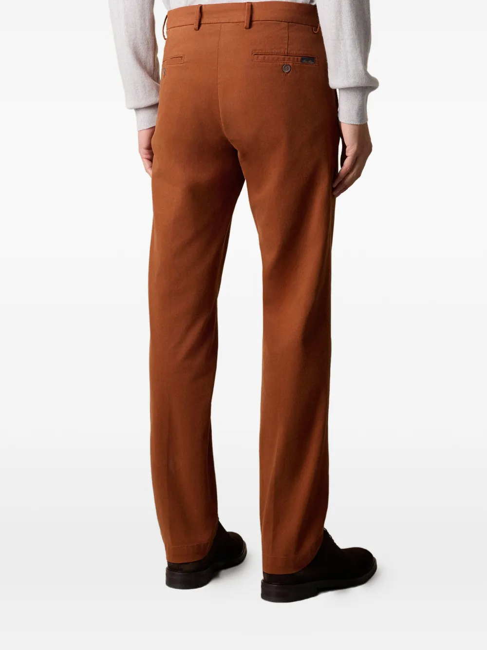 Brooks Brothers Broek van katoenblend Bruin