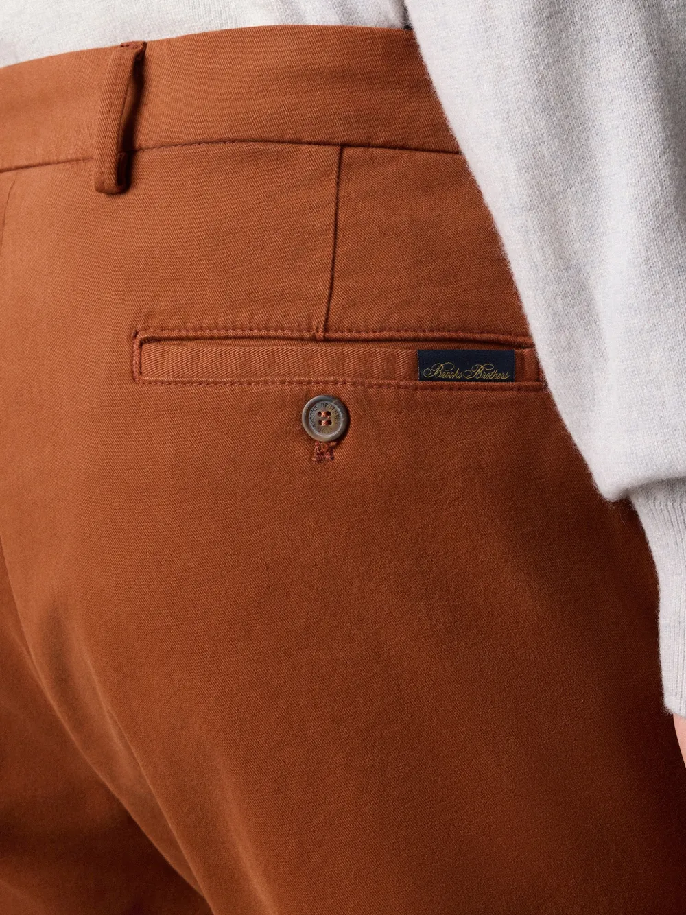 Brooks Brothers Broek van katoenblend Bruin