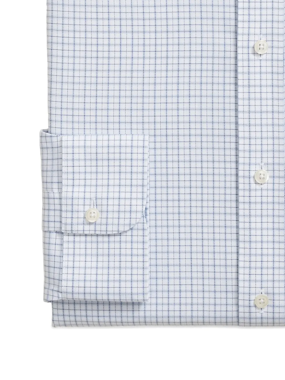 Brooks Brothers checked twill shirt - Wit
