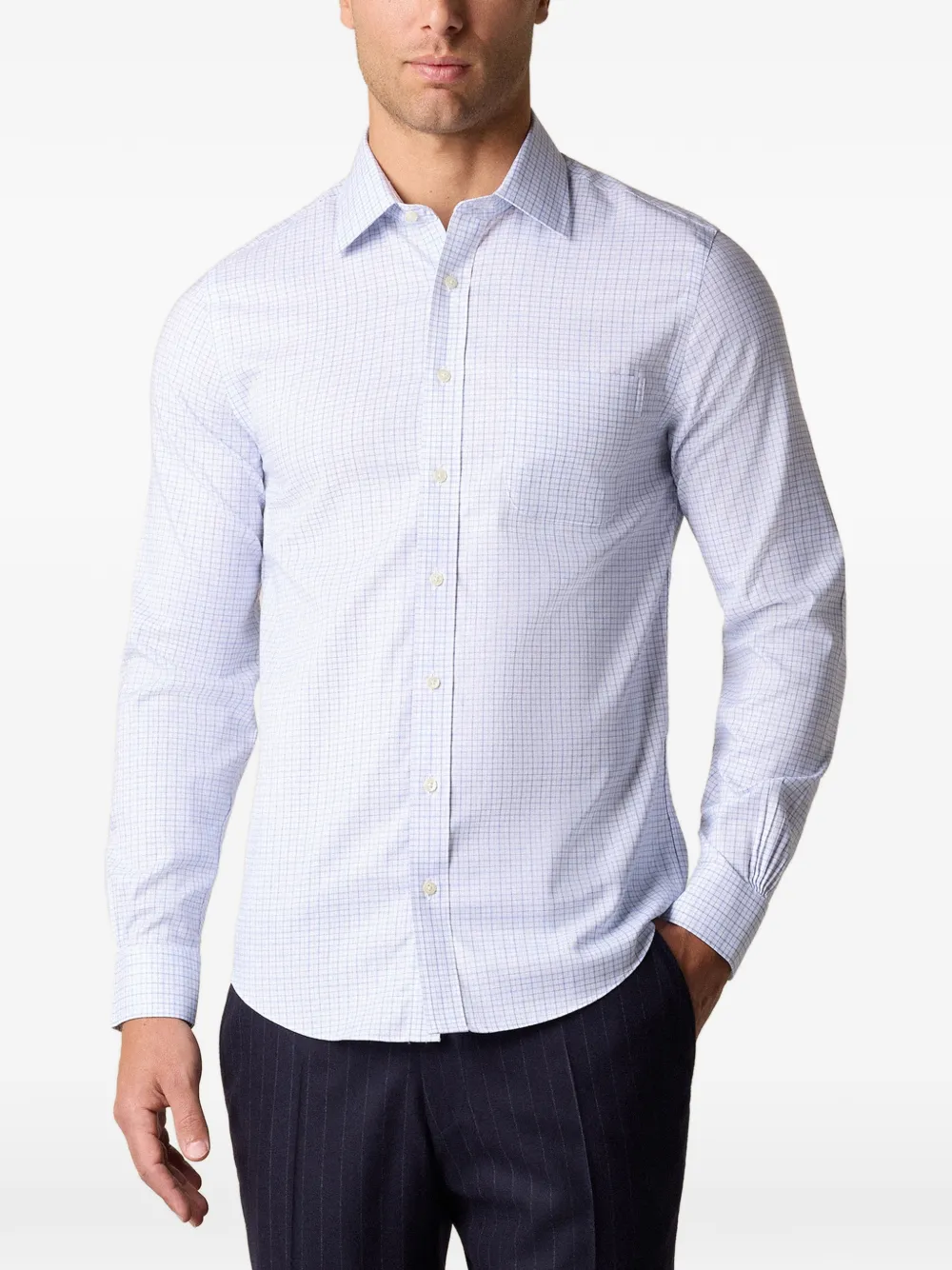  Brooks Brothers Checked-patterned Shirt - White 