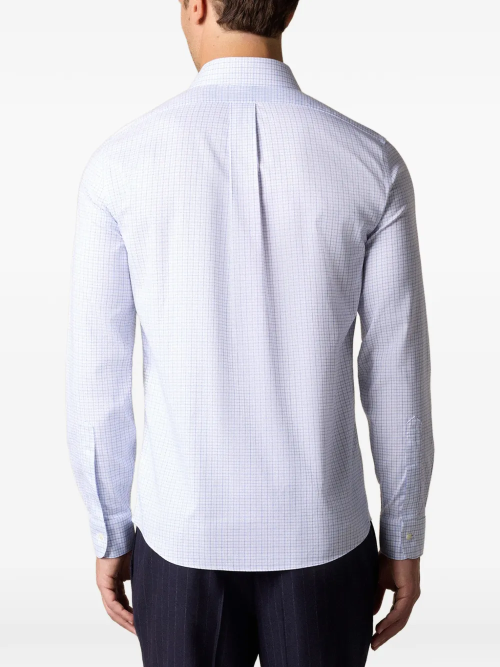 Brooks Brothers Geruit overhemd Wit