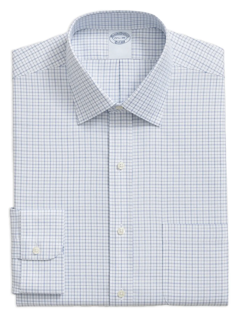 Brooks Brothers checked twill shirt - Bianco