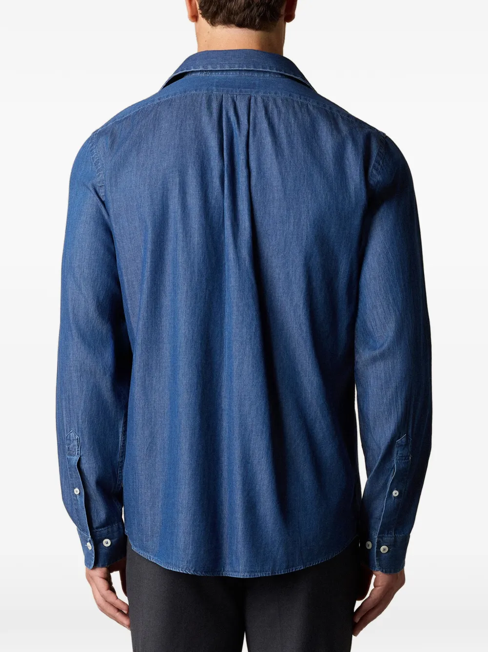 Brooks Brothers Denim overhemd Blauw