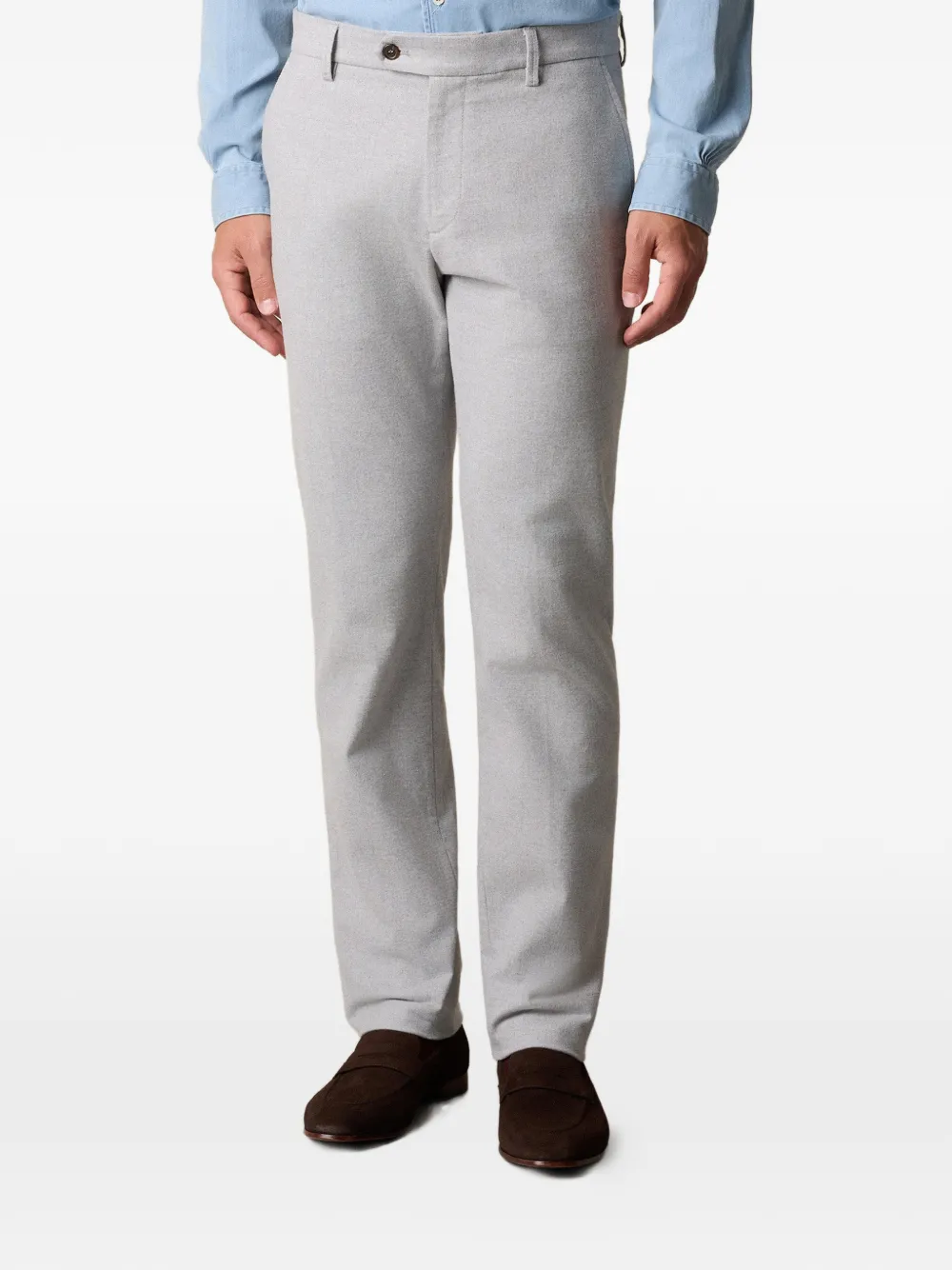 Brooks Brothers Broek met zakken aan de voorkant Grijs
