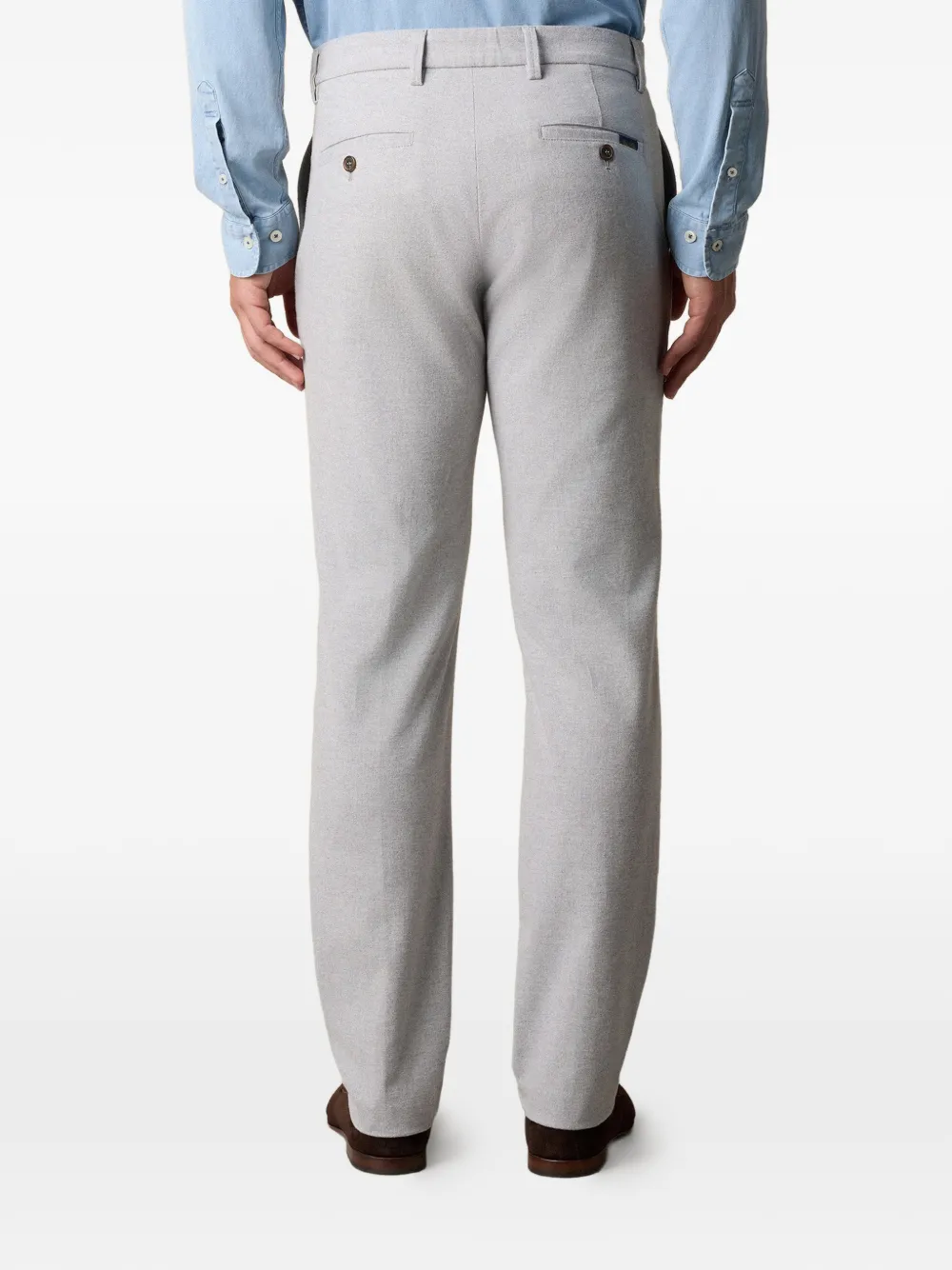 Brooks Brothers Broek met zakken aan de voorkant Grijs