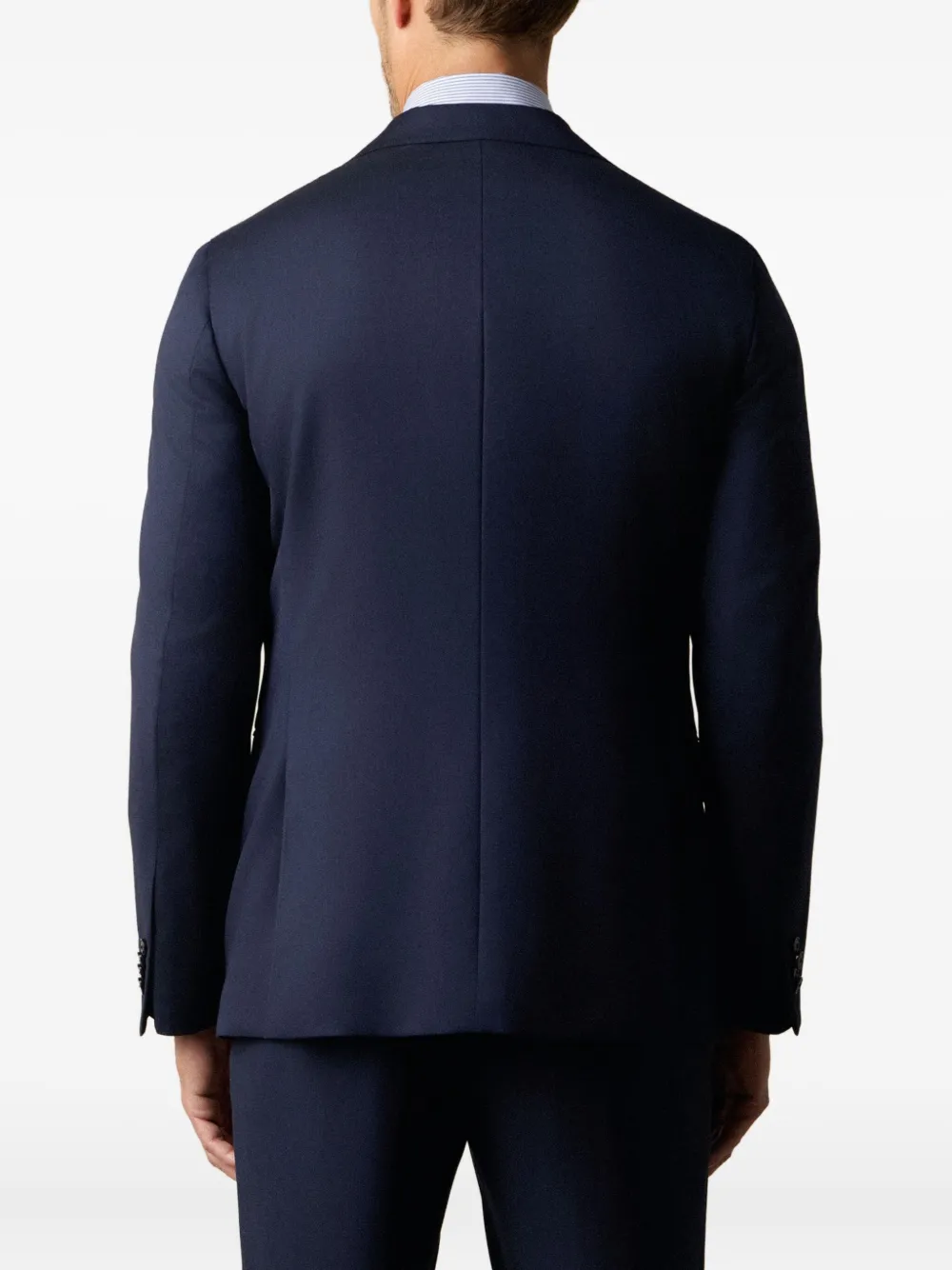 Brooks Brothers Blazer met enkele rij knopen Blauw