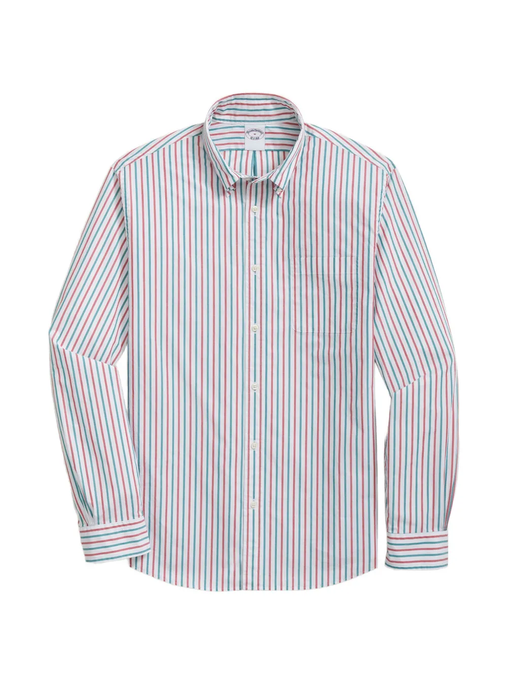 Brooks Brothers striped button-down collar shirt - Bianco