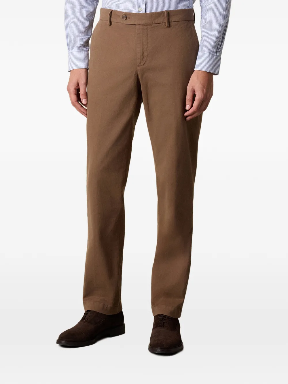 Brooks Brothers Broek van katoenblend Bruin