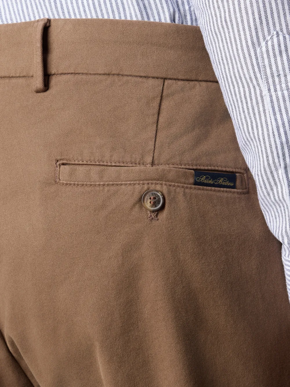 Brooks Brothers Broek van katoenblend Bruin