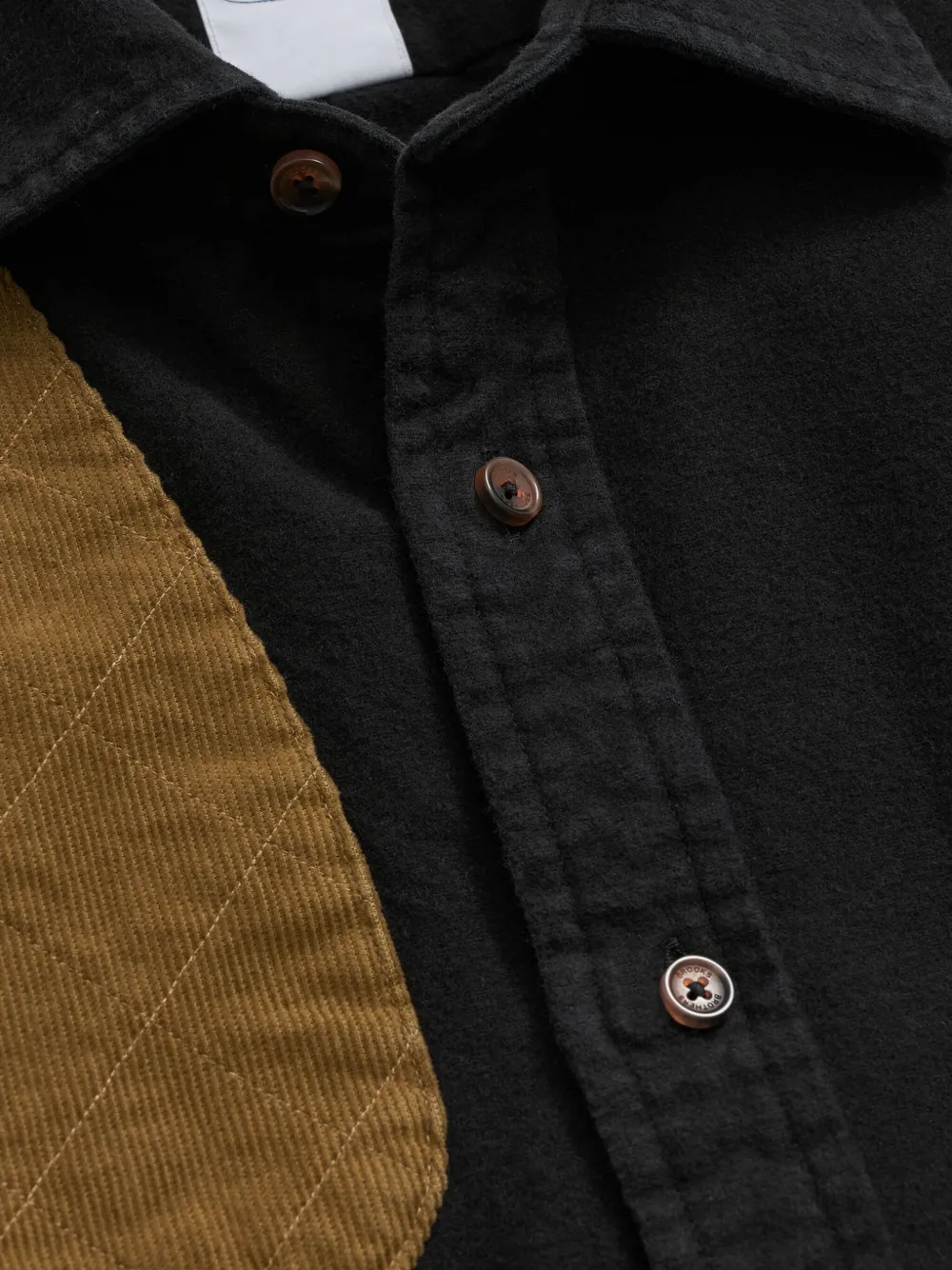 Brooks Brothers Ribfluwelen overhemd - Zwart