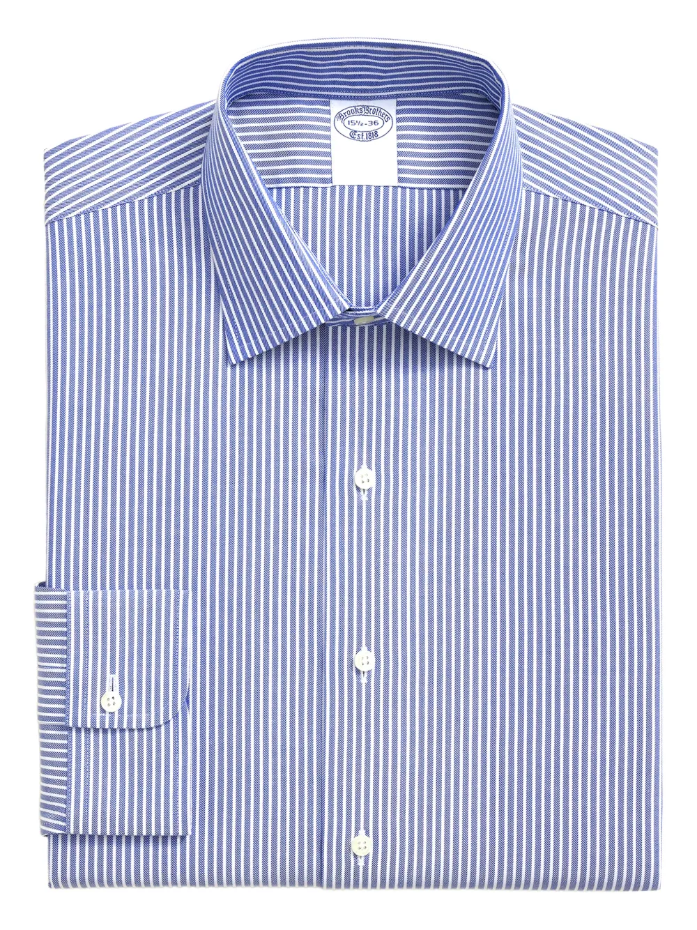 Brooks Brothers striped twill shirt - Blu