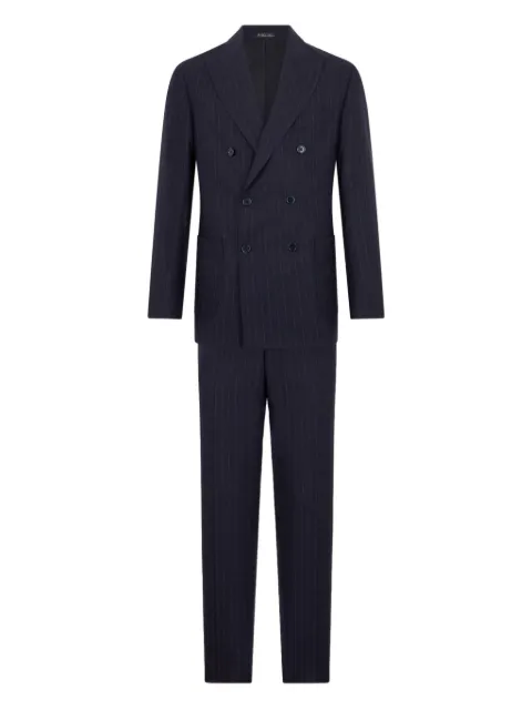 Brooks Brothers striped-pattern double-breasted suit