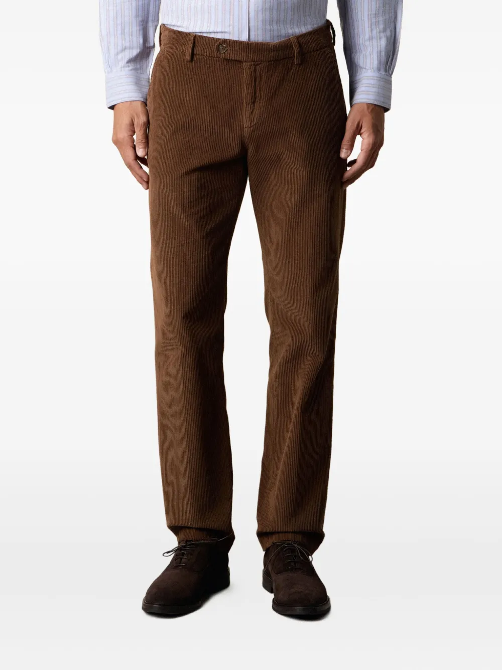 Brooks Brothers Ribfluwelen broek Bruin