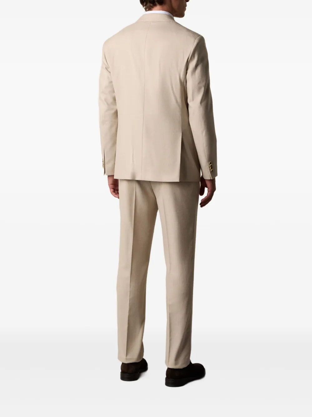  Brooks Brothers Single-breasted Wool-blend Suit - Neutrals 