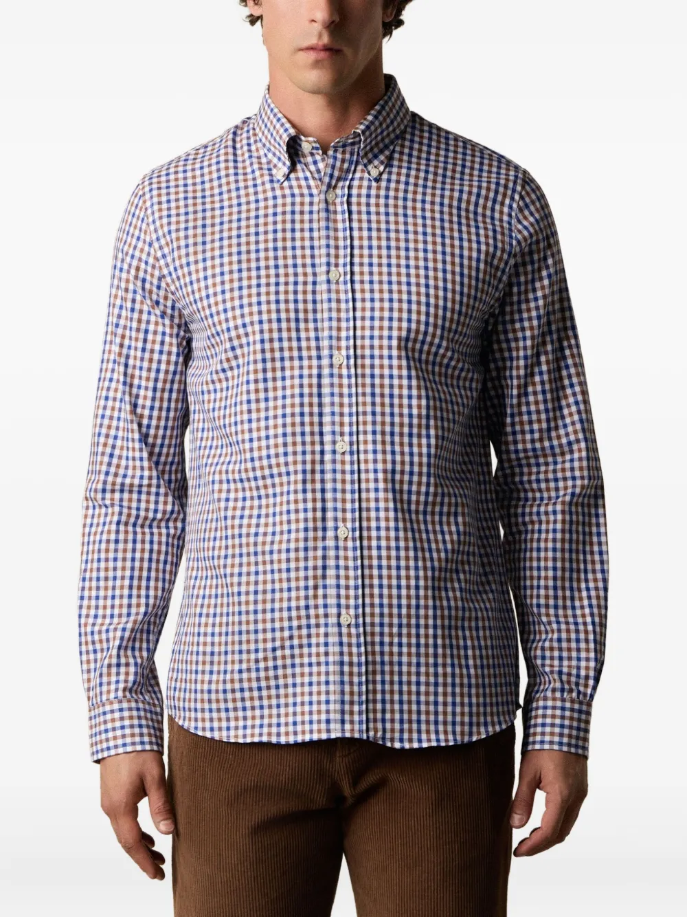  Brooks Brothers Checked Button-down Shirt - Blue 