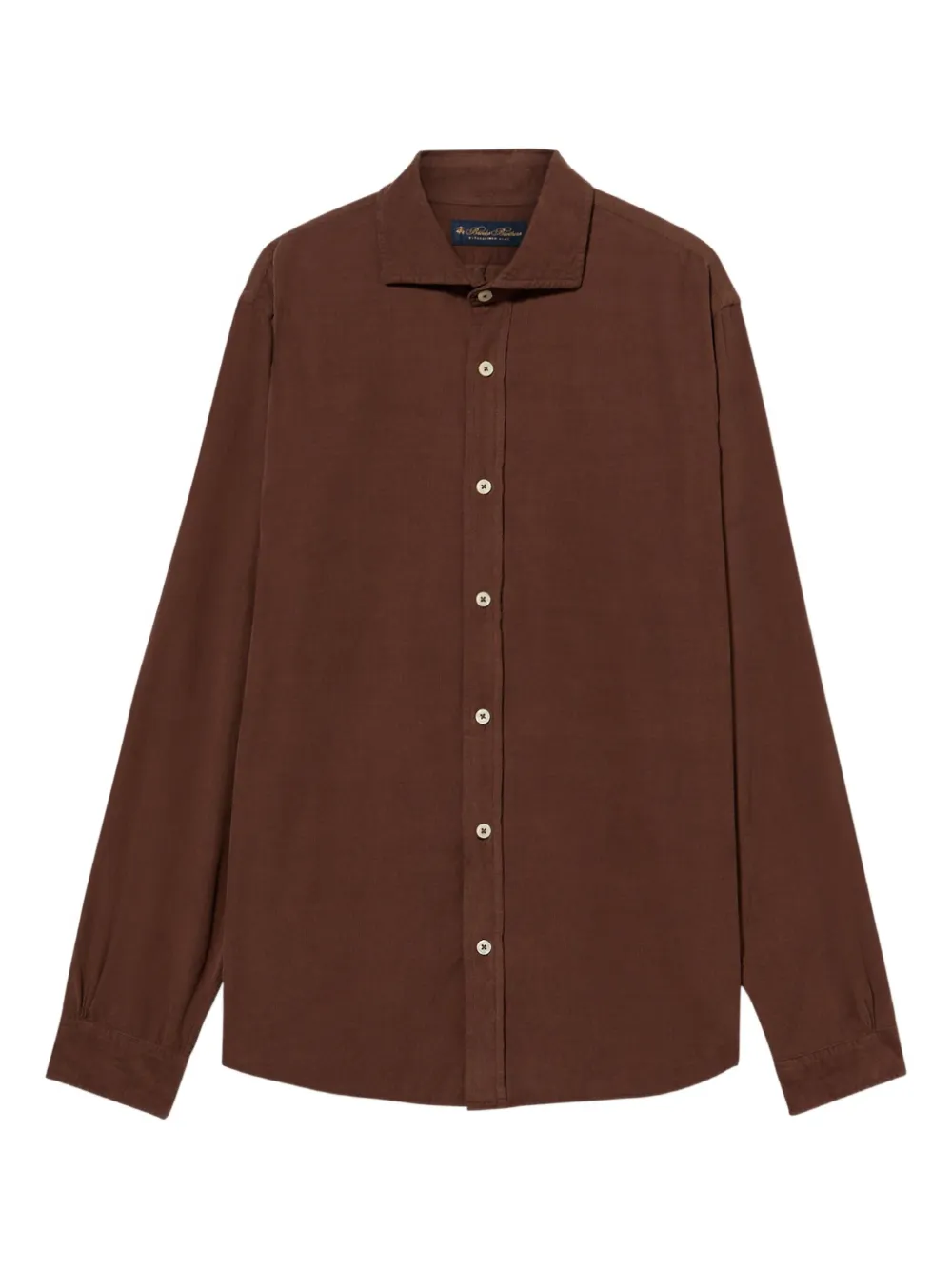 Brooks Brothers spread collar corduroy shirt - Marrone