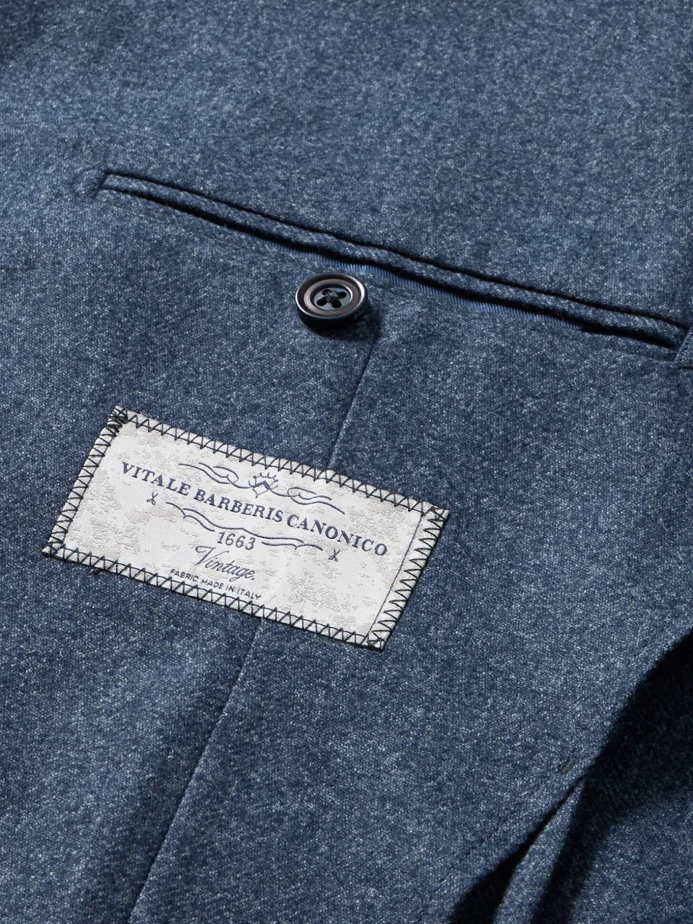 Brooks Brothers Blazer met bewerkte revers Blauw