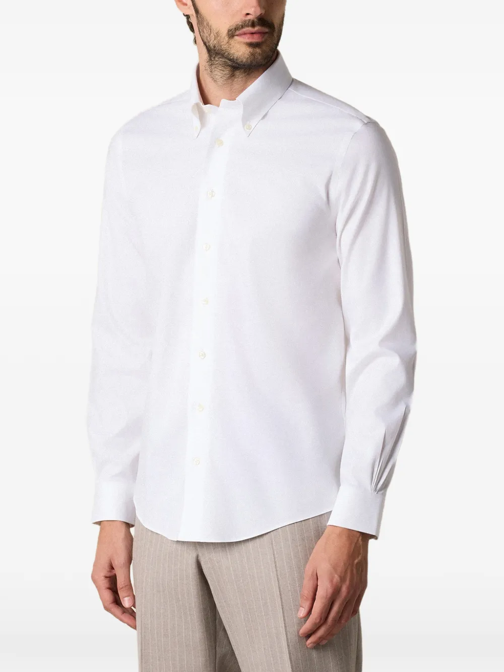 Brooks Brothers Linnen overhemd Wit