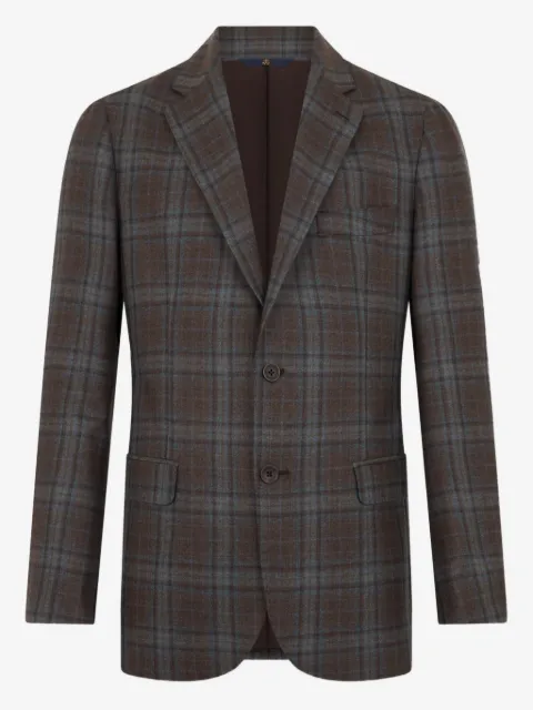 Brooks Brothers checked virgin-wool blazer