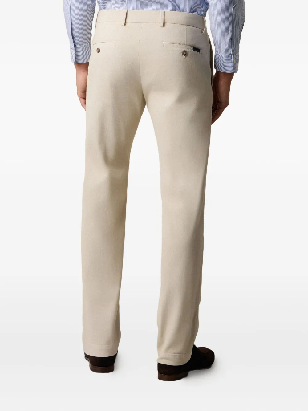 Brooks Brothers Broek van katoenblend Beige