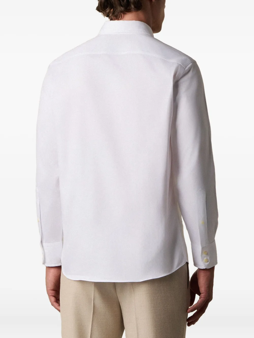 Brooks Brothers x Thomas Mason overhemd met gespreide kraag Wit