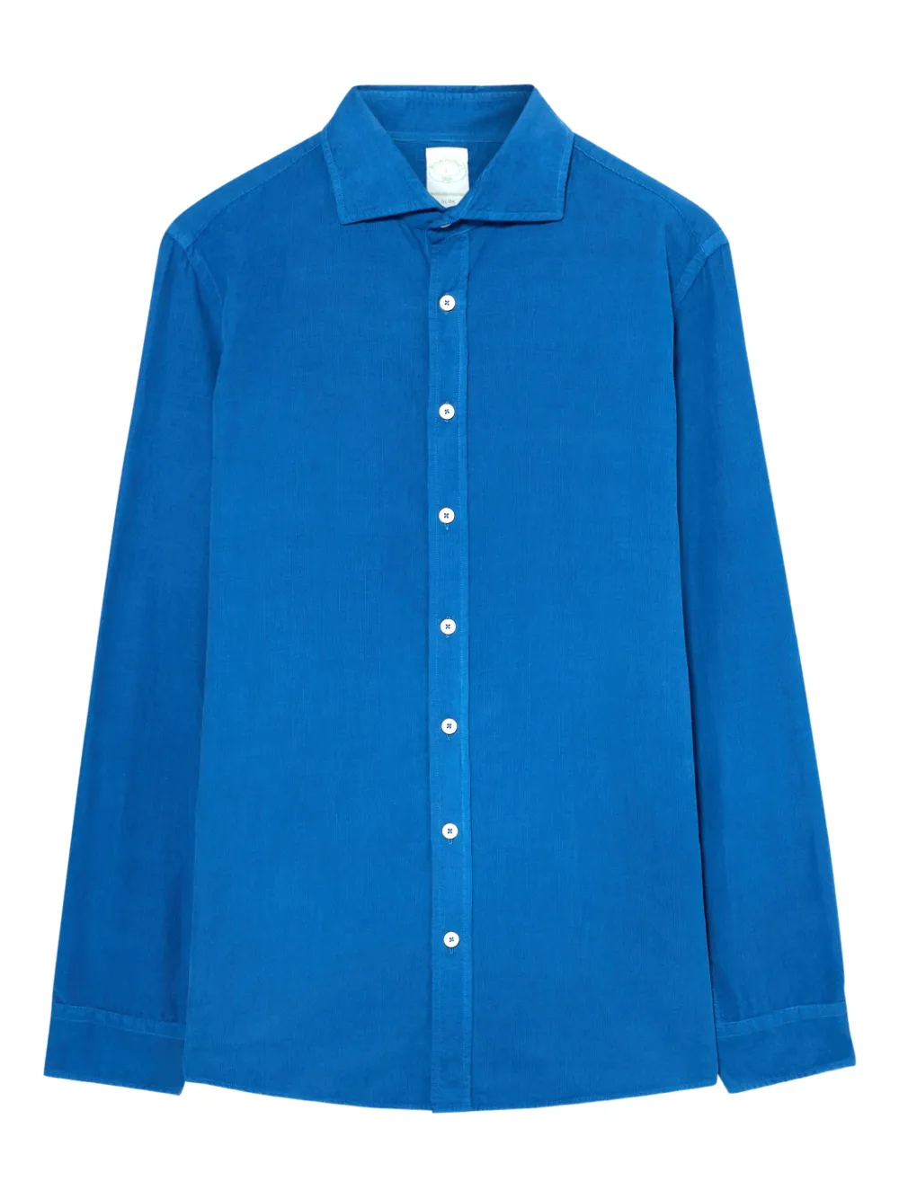 Brooks Brothers Camicia a coste con colletto ampio - Blu