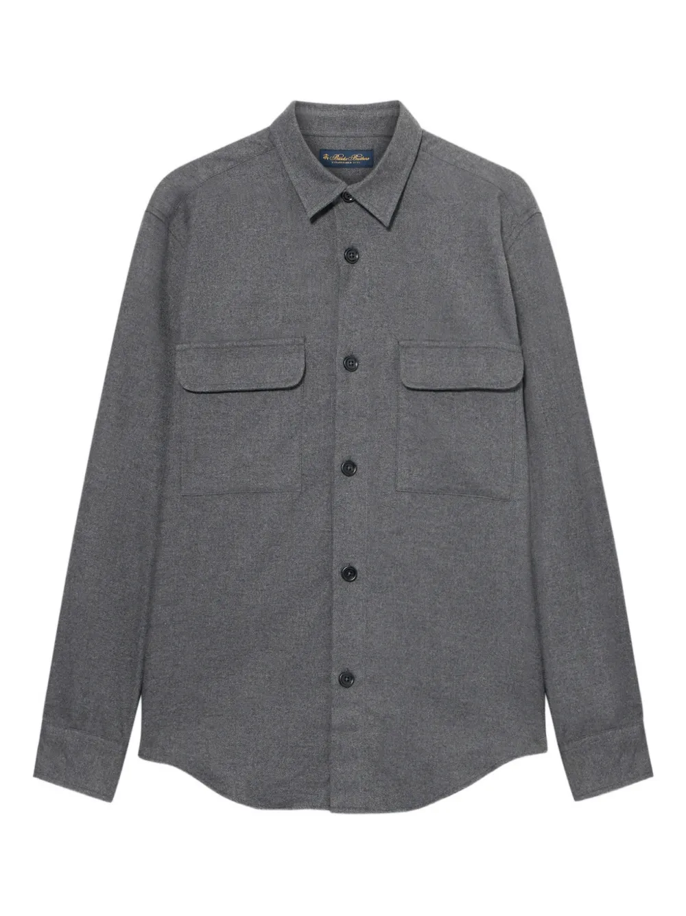 Brooks Brothers Camicia in cotone con tasche - Grigio