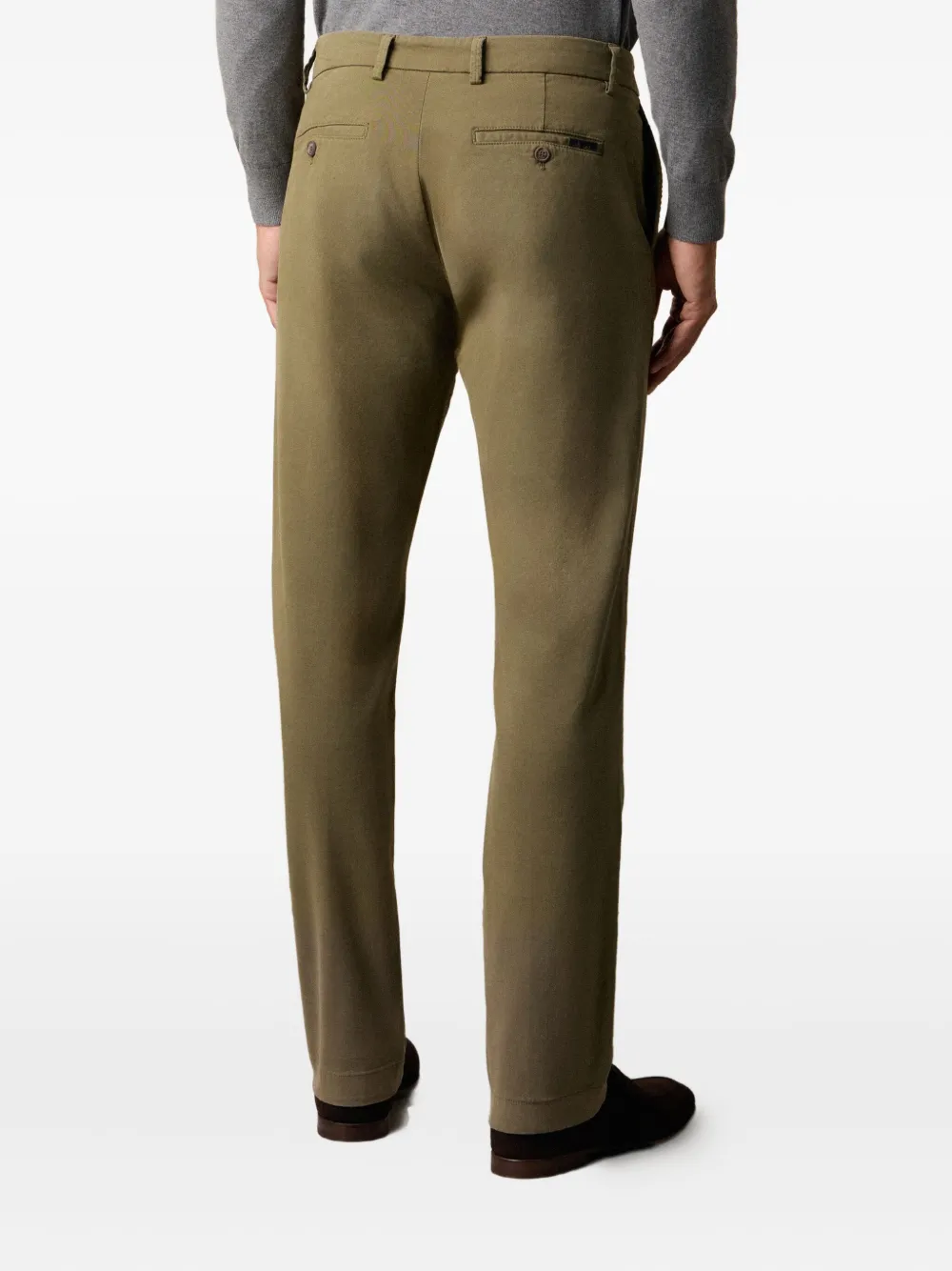 Brooks Brothers Broek van katoenblend Groen