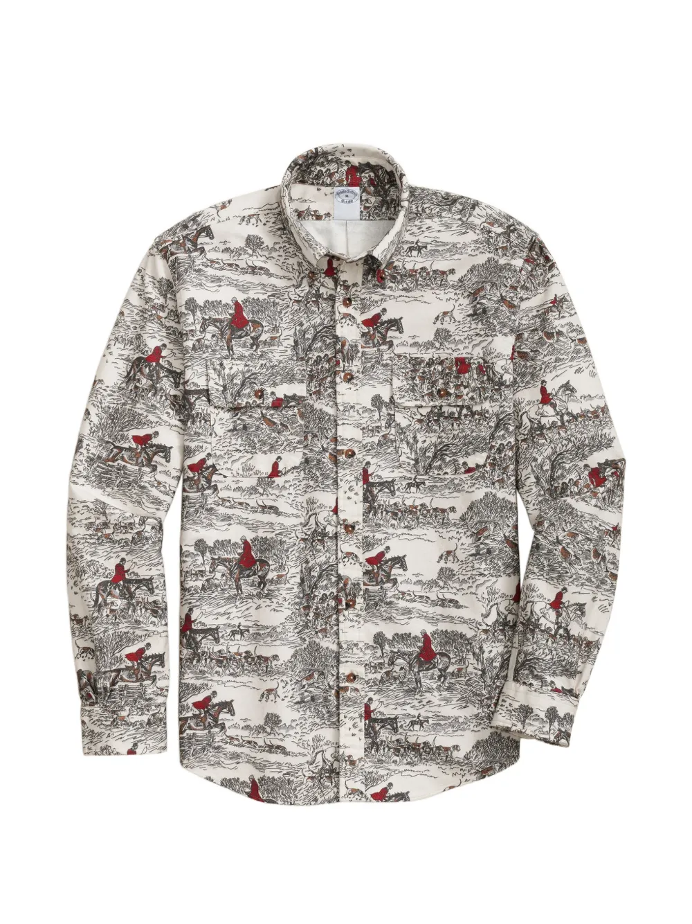 Brooks Brothers printed button-down shirt - Weiß