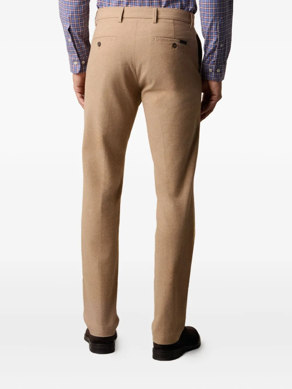 Brooks Brothers Flanellen chino Bruin
