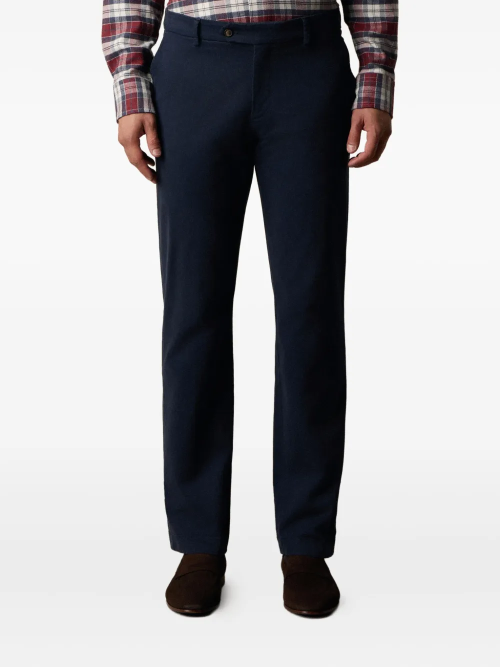 Brooks Brothers Broek van katoenblend Blauw