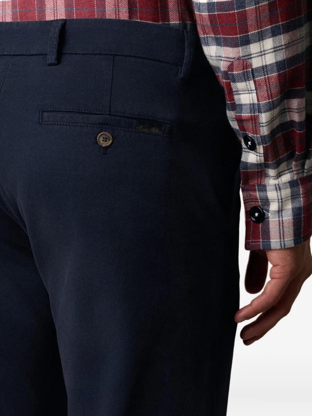 Brooks Brothers Broek van katoenblend Blauw