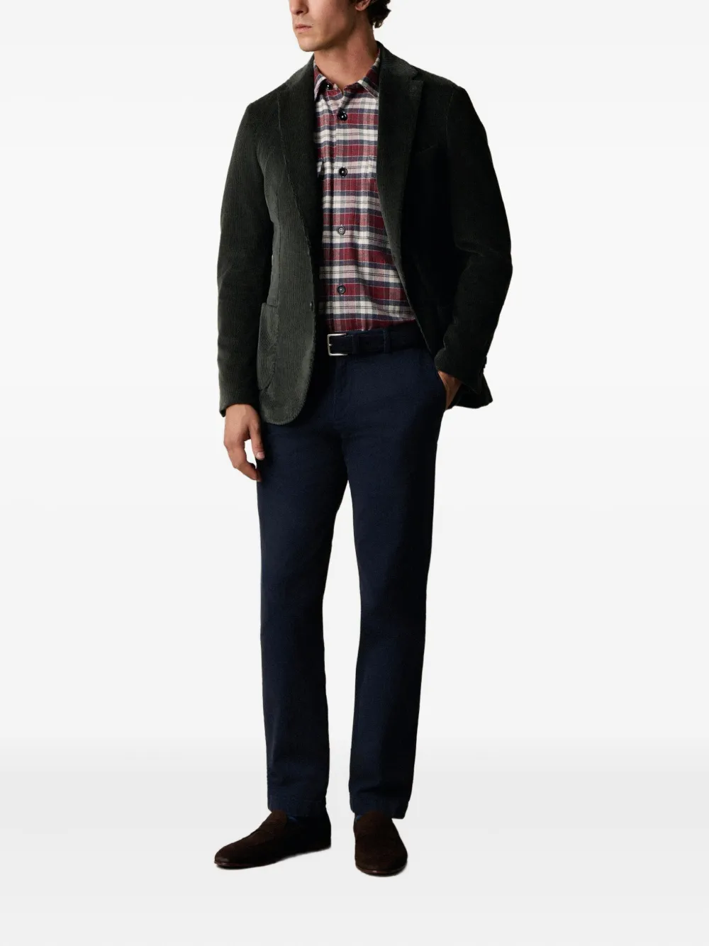 Brooks Brothers Broek van katoenblend Blauw