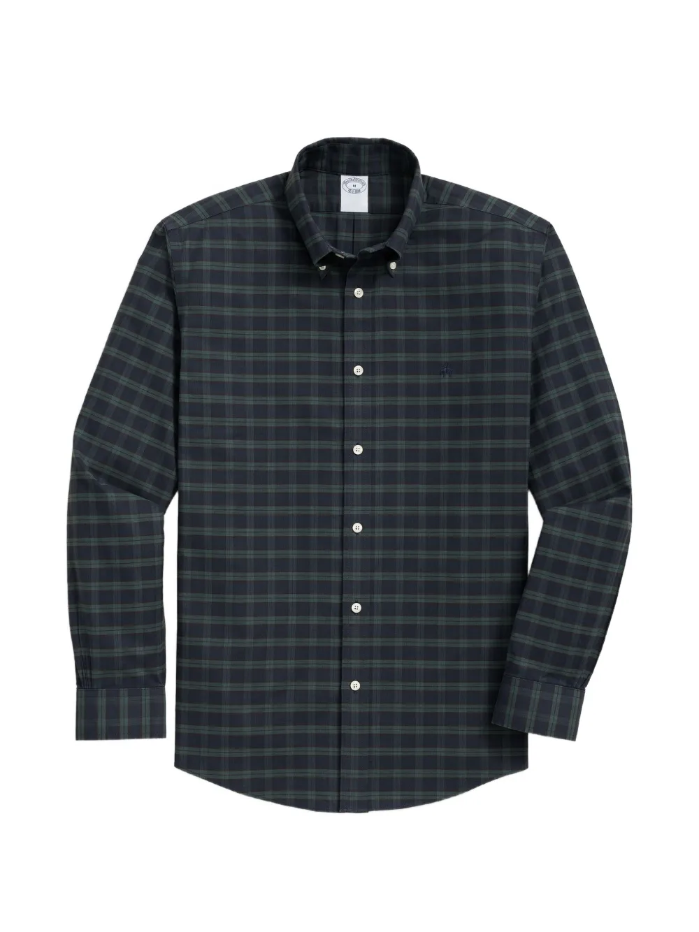 Brooks Brothers button-down-collar plaid shirt - Blau