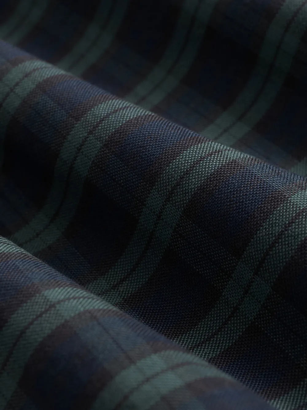 Brooks Brothers Geruit button-down overhemd met kraag Zwart