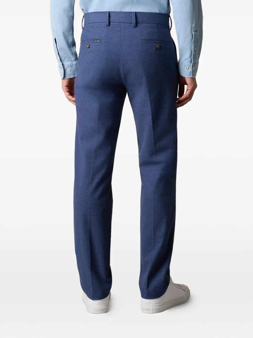 Brooks Brothers Flanellen chino Blauw