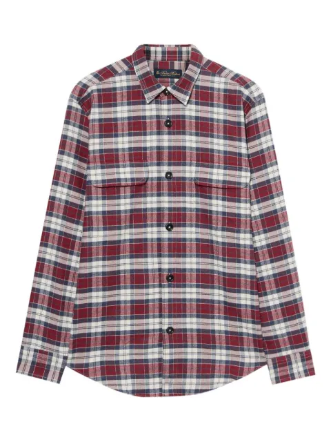 Brooks Brothers plaid-pattern flannel shirt